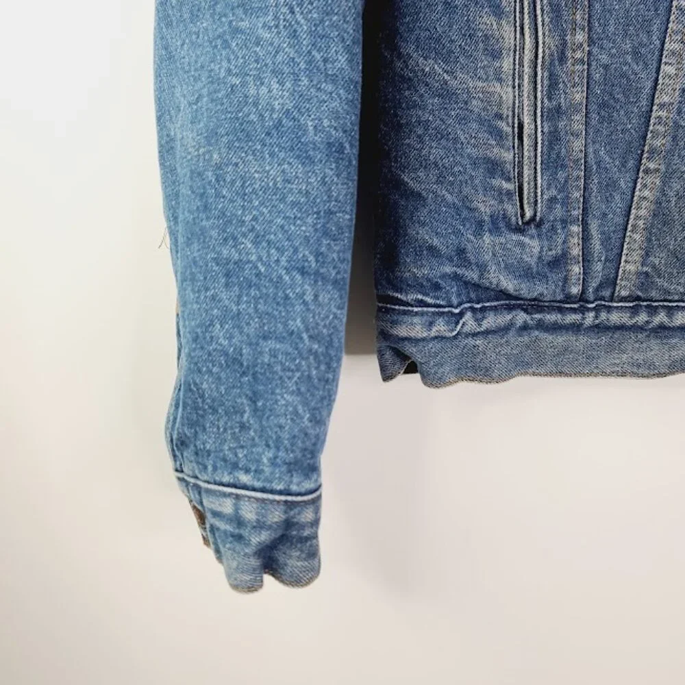 Levi's Men's Blue Vintage Sherpa Line‎ Denim Thermal Trucker Jacket Size 44